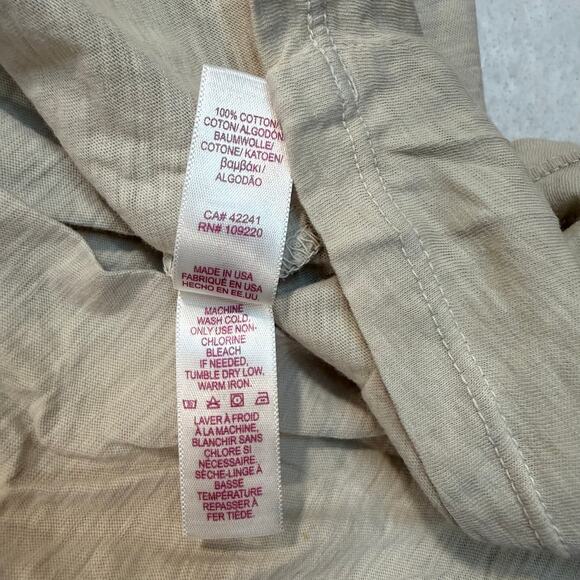 Velvet by Graham & Spencer Jamie Dress Women’s Medium Sand Cotton Gauze NWT - Picture 5 of 12